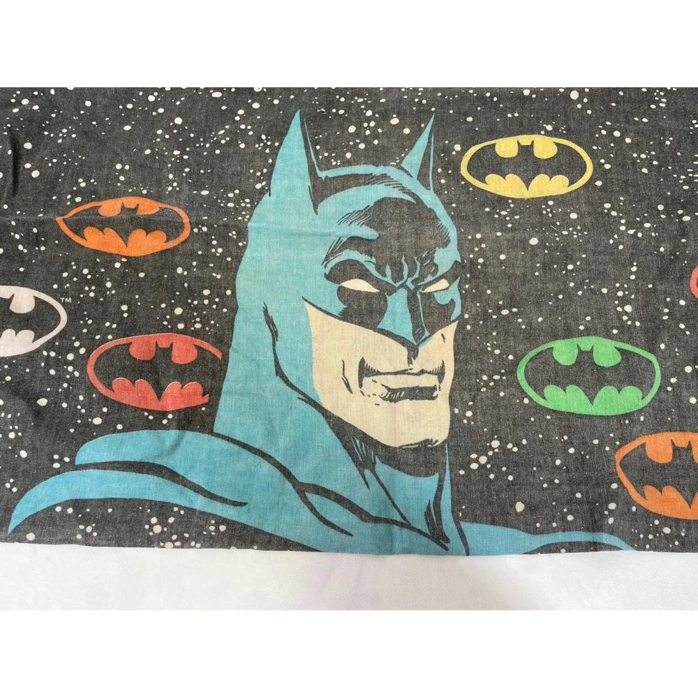 Vintage Batman Joker Pillowcase DC Comics Double Sided Black Standard 29x18
